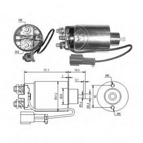 Втягуюче стартера ZM792 ZM
