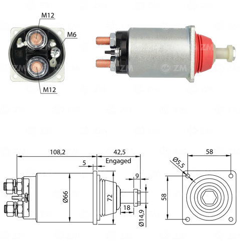Контактор ZM833 ZM