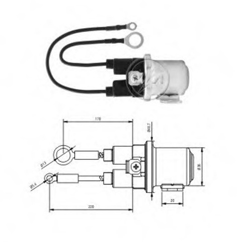 Втягуюче стартера ZM8408 ZM