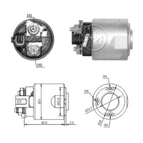 Тягове реле стартера ZM8492 ZM