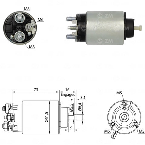 Контактор ZM864 ZM