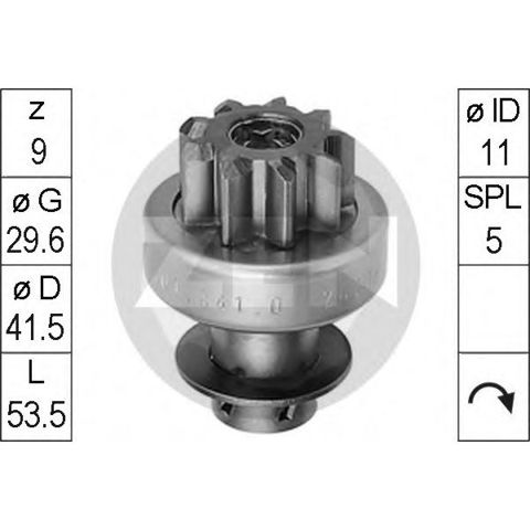 Бендикс стартера ZN0841 ZEN
