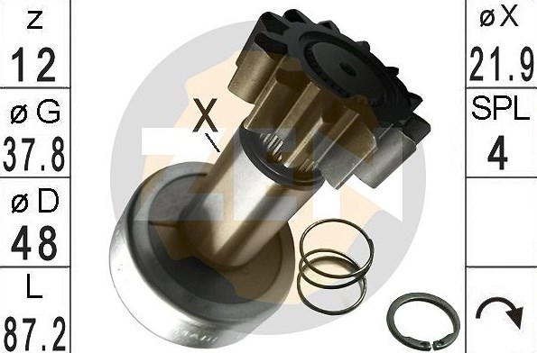 Бендикс стартера ZN1768 ZEN