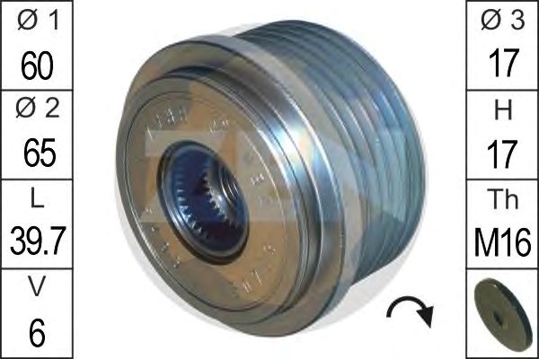 Інерційний шків ZN5495 ZEN