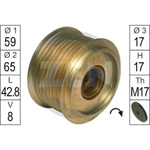 Шків генератора ZN5527 ZEN