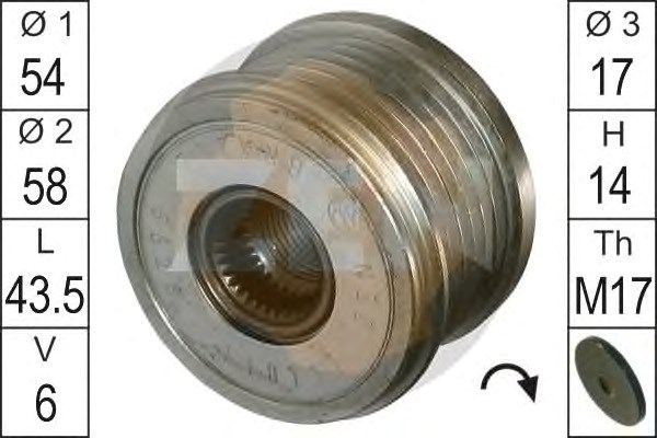 Муфта генератора ZN5528 ZEN