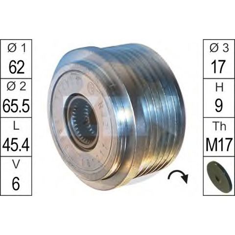 Демпферний шків колінвала ZN5560 ZEN