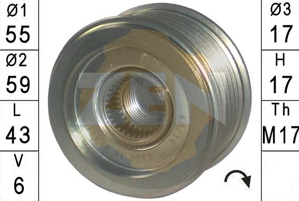 Інерційний шків ZN5585 ZEN