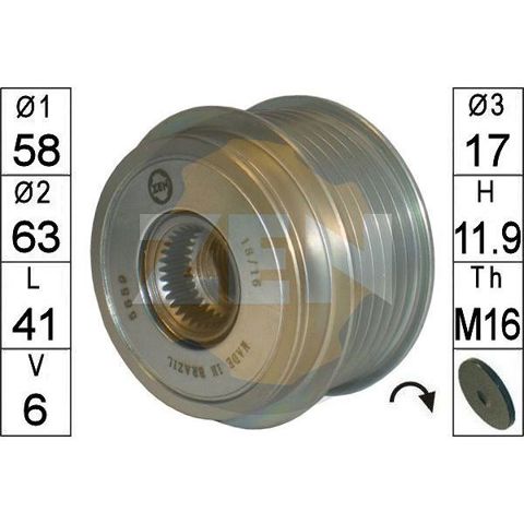 Інерційний шків ZN5659 ZEN