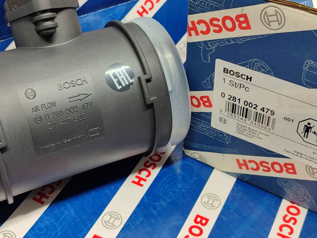 Датчик потоку (витрати) повітря, витратомір MAF - (Mass Airflow) 0281002479 BOSCH