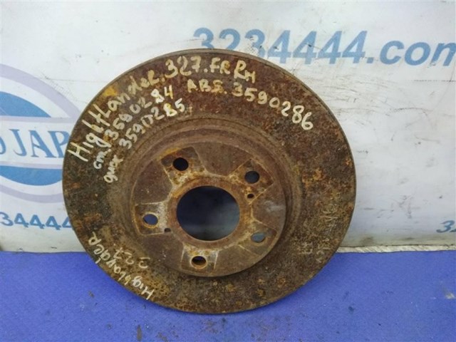 Тормозной диск передний toyota highlander 01-07 4351248031
