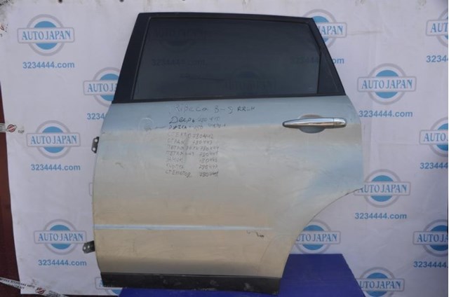 Скло заднє ліве 62011XA01A SUBARU