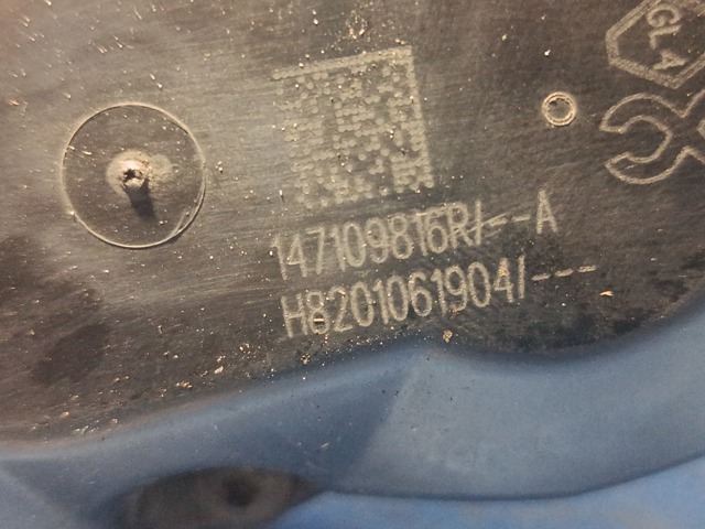 Клапан EGR, рециркуляції газів 147109816R RENAULT