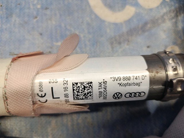 Подушка безпеки, збоку, ліва, AIRBAG 3V9880741D VAG