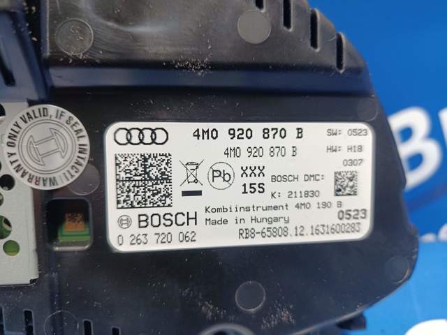 Панель приладів 4M0920870B VAG