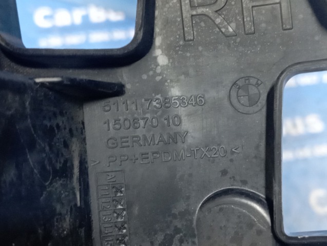 Кронштейн кріплення протитуманною фари, правої 51117385346 BMW