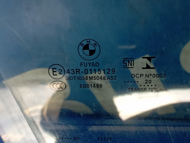 Скло передніх дверей, правою 51337430938 BMW