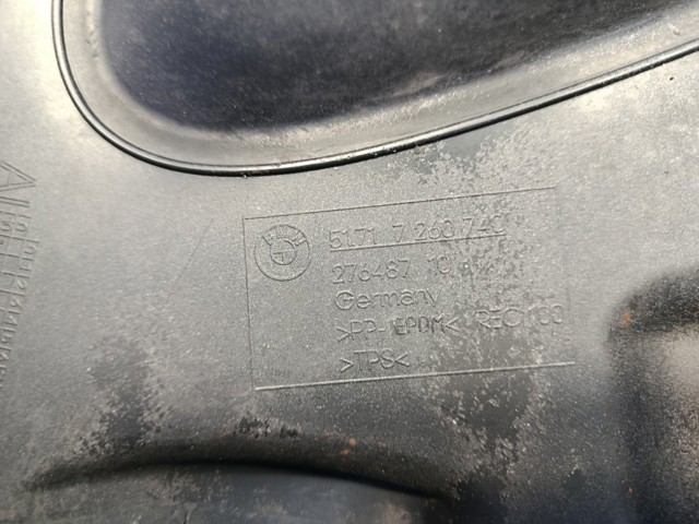 Щиток брудозахисний передньої арки крила 51717260740 BMW