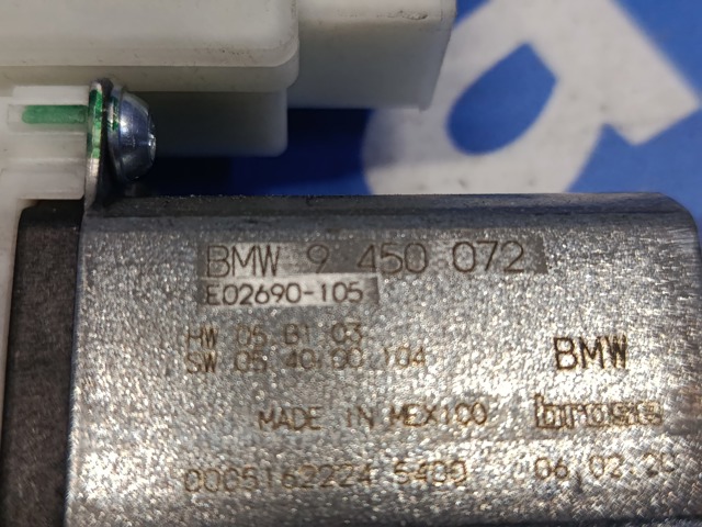 Двигун стеклопод'емника двері задньої, правої 61359450072 BMW