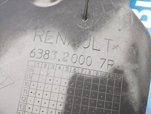 Підкрилок переднього крила, правий задній 638320007R RENAULT