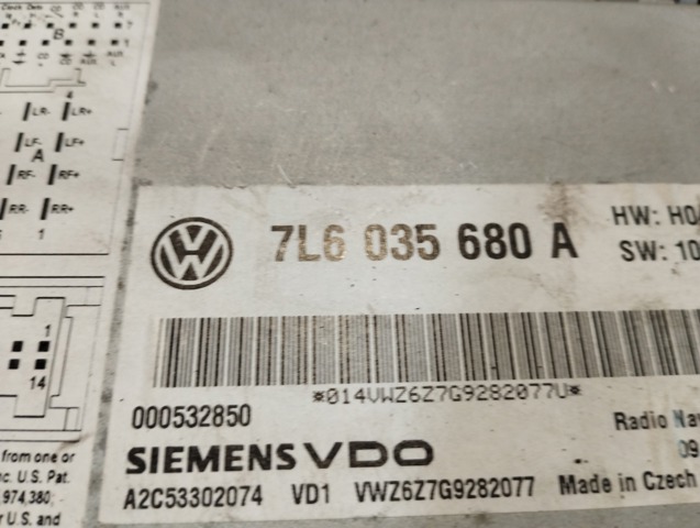 Магнітола 7L6035680A VAG