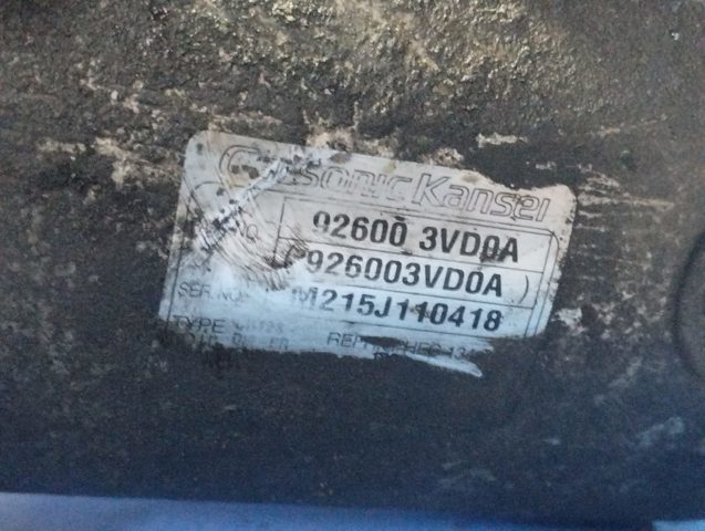 Компресор системи кондиціювання 926003VD0A NISSAN