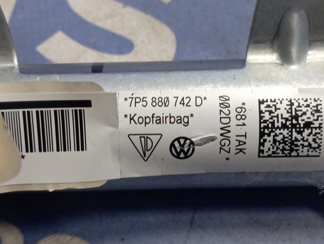 Подушка безпеки, шторка бічна, права, AIRBAG 95880307001 VAG