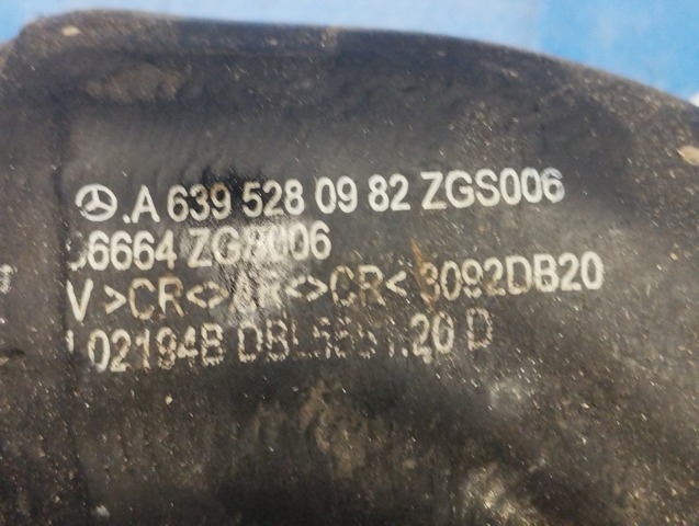 Трубка, що нагнітається A6395280982 MERCEDES