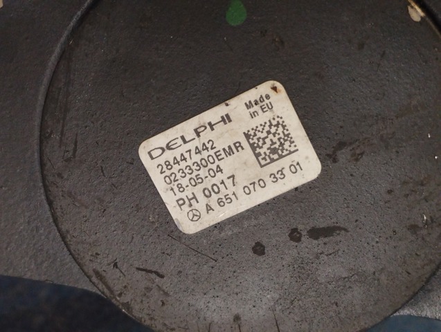 Система харчування двигуна A6510703301 MERCEDES