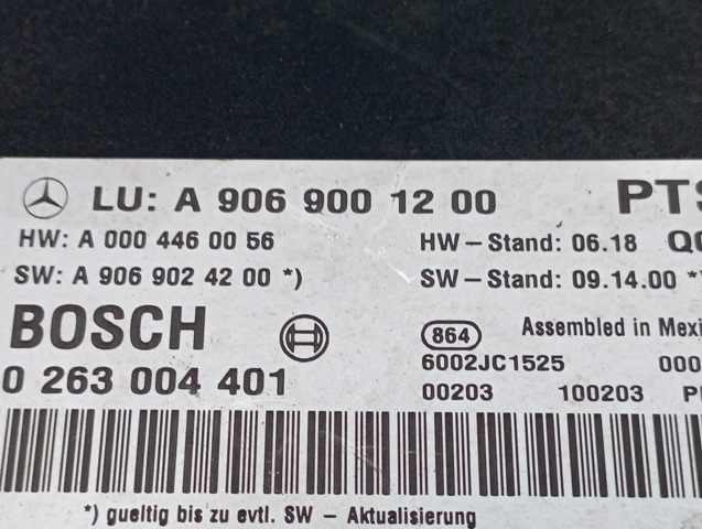 Модуль керування (ЕБУ) парктроніком A9069001200 MERCEDES