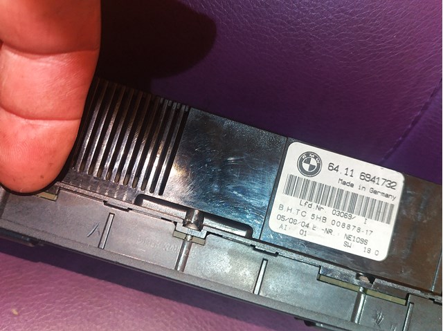 Блок управління кондиціонером 64116941732 BMW