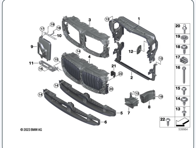 Жалюзі радіатора 51749853874 BMW