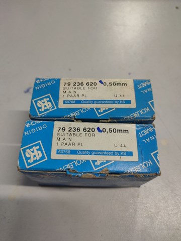 Вкладиші колінвала, шатунні, комплект, 2-й ремонт (+0,50) 79236620 KOLBENSCHMIDT