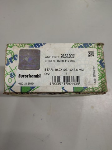 Підшипник КПП 98530051 EURORICAMBI