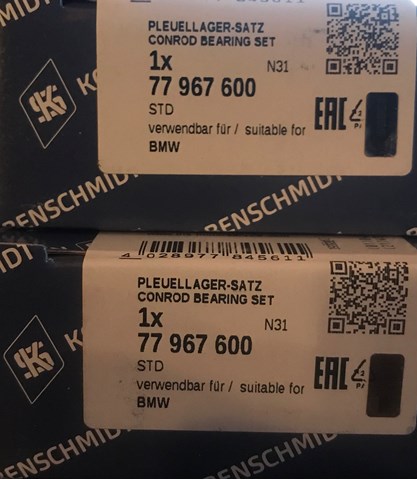 Шатунні вкладиші колінчастого вала 77967600 KOLBENSCHMIDT