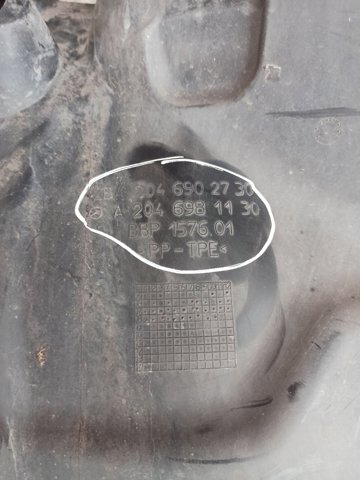 Підкрилок переднього крила, лівий задній A2046902730 MERCEDES