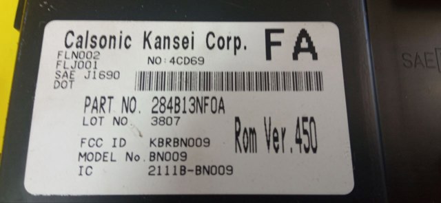 Блок управління комфорту 284B13NF0A NISSAN