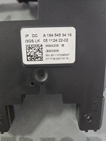 Датчик кута повороту керма A1645453416 MERCEDES