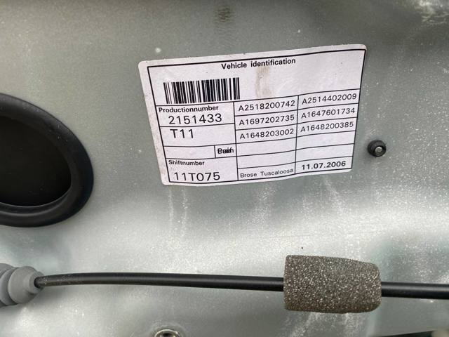 Водійські двері A1647200105 MERCEDES
