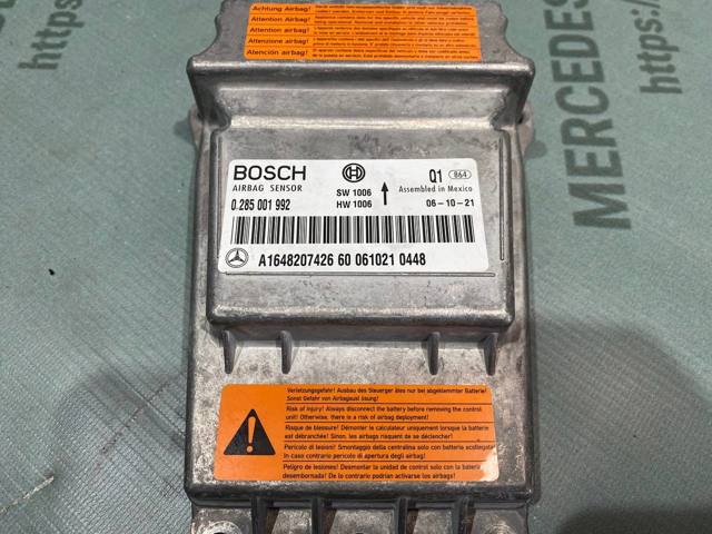 Модуль-процесор керування подушки безпеки A1648207426 MERCEDES