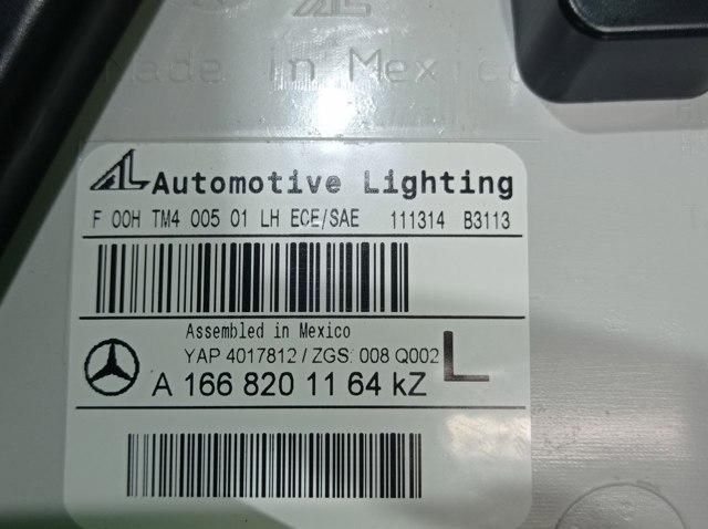Стоп задній A1668201164 MERCEDES
