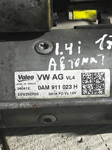 Стартер двигуна 0AM911023H VAG