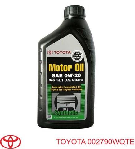 Toyota motor oil 0w-20 (америка) (0,946 л.) 002790WQTE