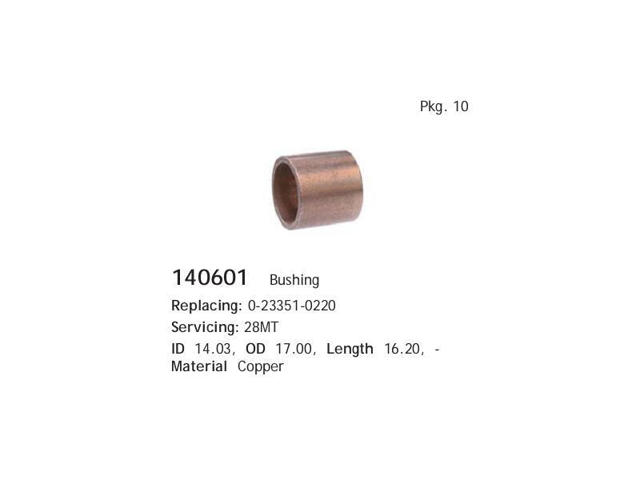 Комплект втулки стартера 140601 CARGO