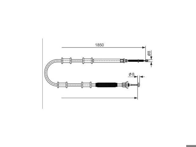 Гальмо стоянкове 1987482592 BOSCH