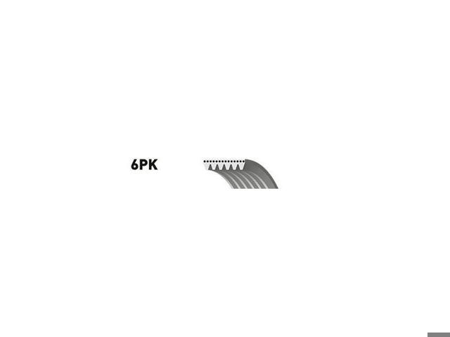 Клиновий ремінь 6PK2075 GATES