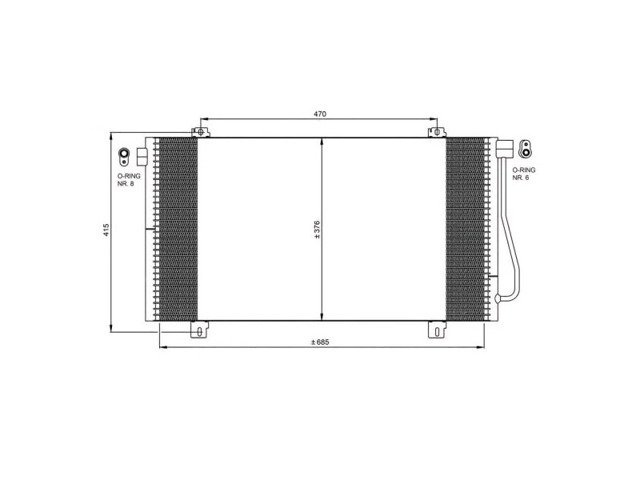 Конденсатор системи охолодження системи 817742 VALEO