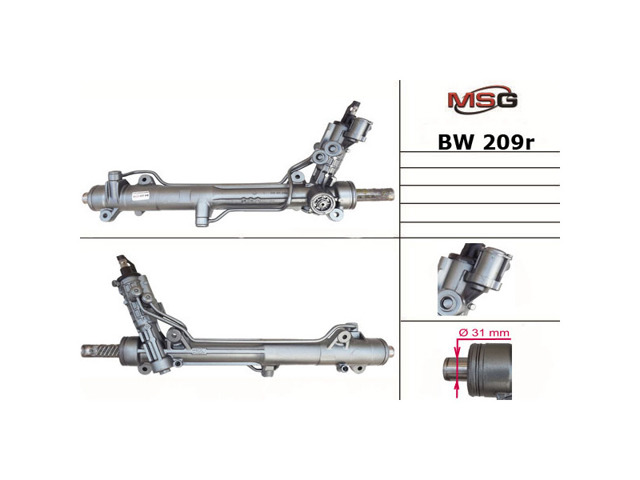 Рульова рейка BW209R MSG Rebuilding
