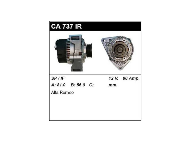 Авто генератор CA737IR MSG Rebuilding