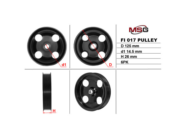 Шків насоса ГПК FI017PUL MS GROUP